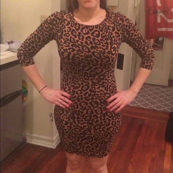 Brand new leopard print dress