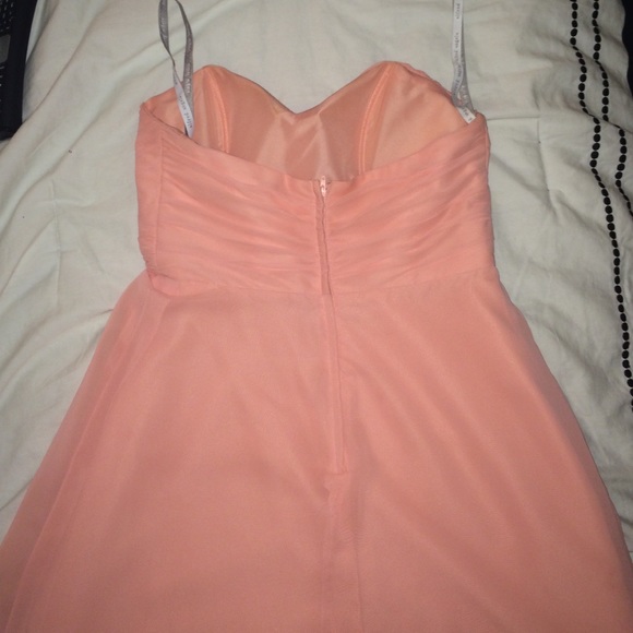 Alfred Angelo salmon bridesmaid dress - Picture 2 of 3