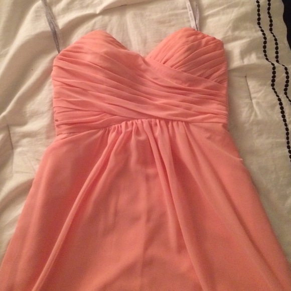 Alfred Angelo salmon bridesmaid dress - Picture 3 of 3