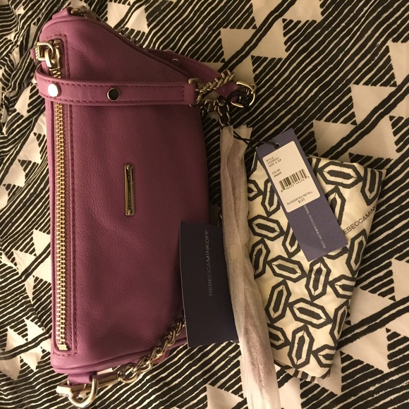 Rebecca Minkoff mini 5 zip color Grape - Picture 3 of 4