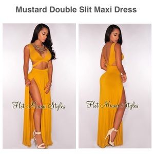 Double Slit Maxi Dress