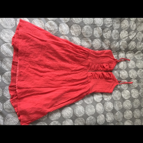 Xhilaration Coral Zip Front Dress