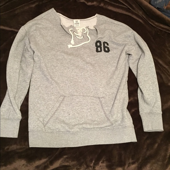 PINK hockey style crewneck