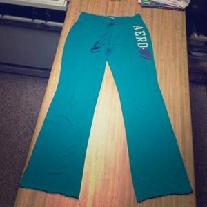 Teal Aeropostale sweatpants