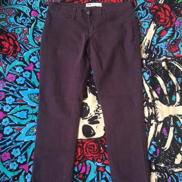 Dark Purple Skinny Pants