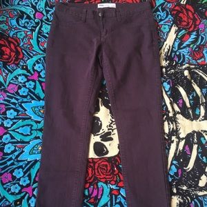 Dark Purple Skinny Pants