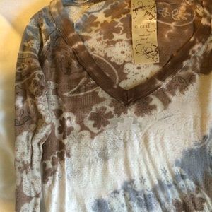 G. Girl Tie Dye Long Sleeve Top