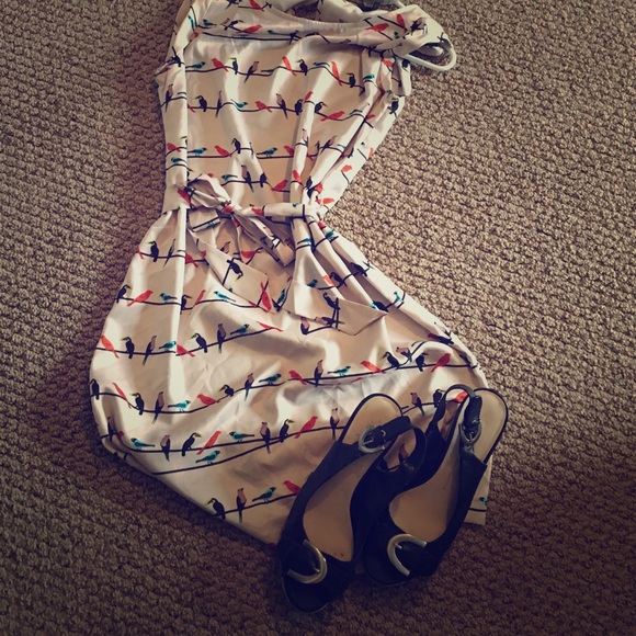 The Limited Sleeveless Bird Dress