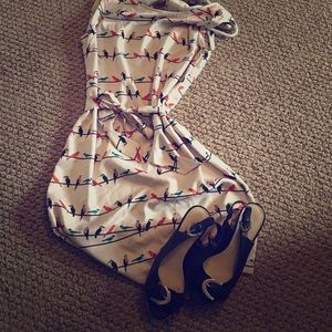 The Limited Sleeveless Bird Dress