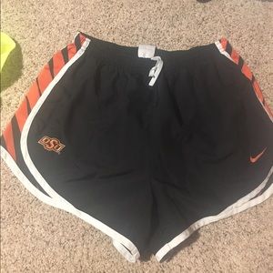 Oklahoma state university Nike shorts