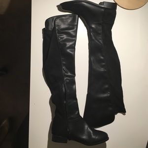 Black over the knee boots