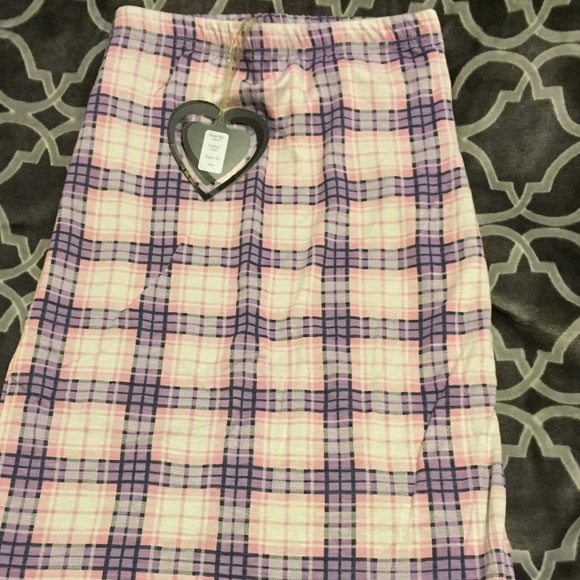 Club L Pink Plaid pencil skirt.