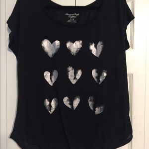 American Eagle Heart Tee Size XL