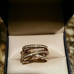 Stunning Michael Kors Gold Tone Ring