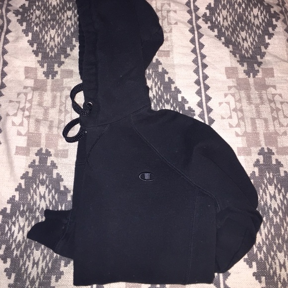 Black champion hoodie