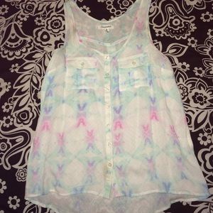 Pastel colored tank top