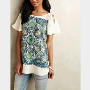 Anthropologie Ludovica Silk Tunic