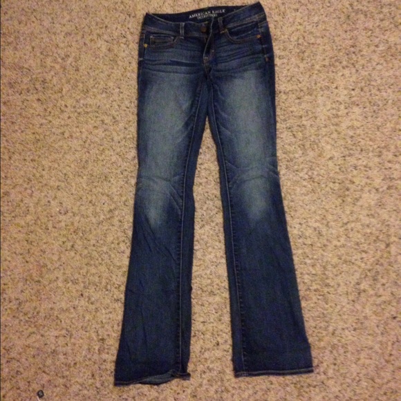 American eagle kick boot jeans, size 4, x-long
