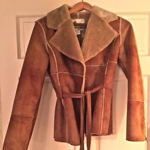 Faux shearling coat