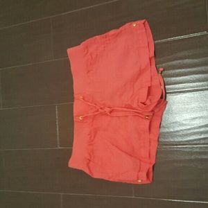 Orange guess comfy shorts