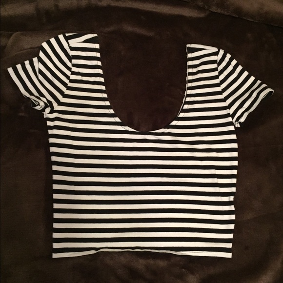 Striped crop top
