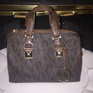 Authentic MK Satchel brown purse