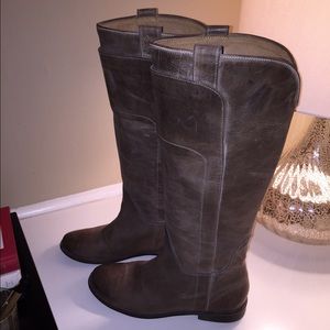 FRYE, tall riding boots, grey color, size 8