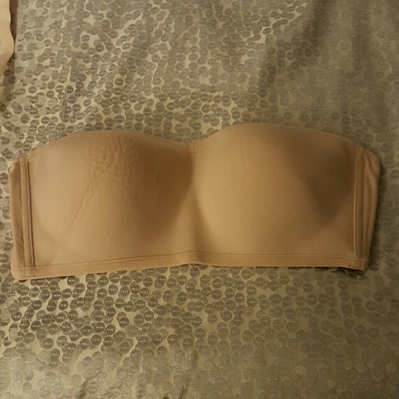 Beige  strapless bra 36d