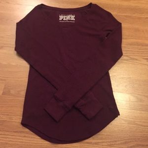 Maroon VS PINK long sleeved tee