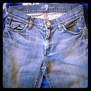 7 for all mankind "charlize" distressed jeans