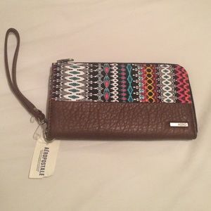 Aeropostale faux leather/printed wallet