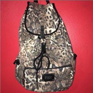 VS PINK Leopard Sequin Backpack