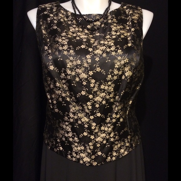 gold formal top