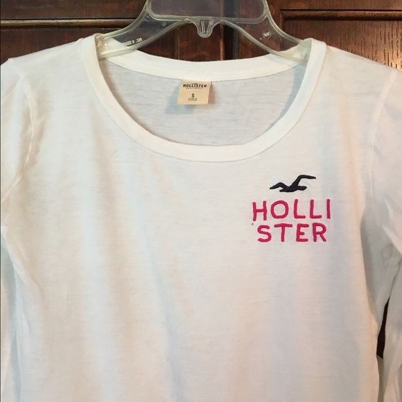Hollister white long sleeve shirt.