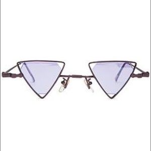 70's style triangle sunglasses