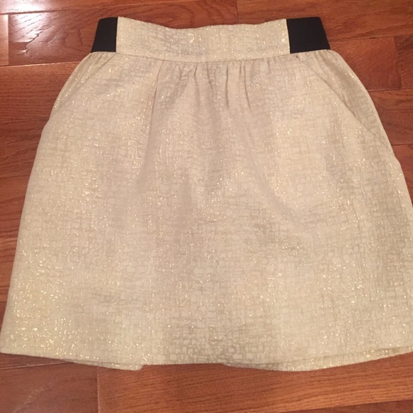 Charlotte Russe Gold Mini skirt - like new!