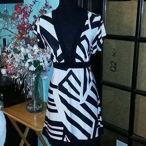 Black and white dress