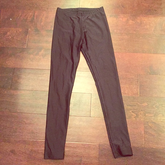 American Apparel High Waisted Shiny Leggings