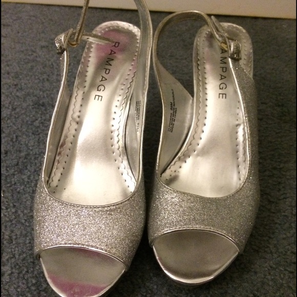 Silver dress heals! (Never worn)