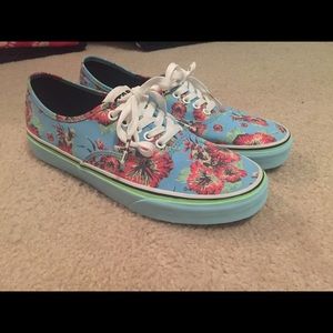 Customized floral Vans