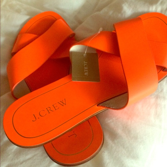 J crew neon Sandals