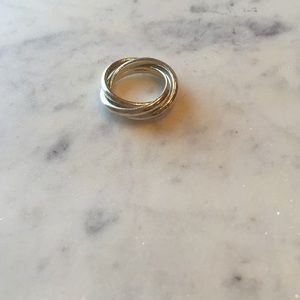 Tiffany 3 band interlocking ring
