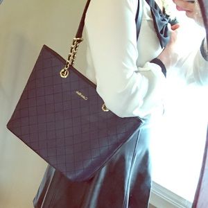 Calvin Klein Leather Chain Purse