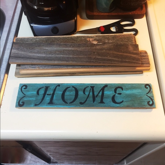 HANDMADE wooden sign