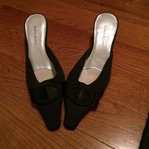 Black Slip on Heels