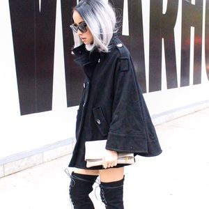 Kenneth Cole wool Cape Coat