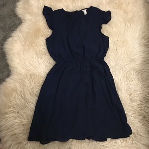Forever 21 navy baby doll dress