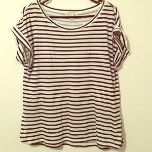 Black and white striped shirt