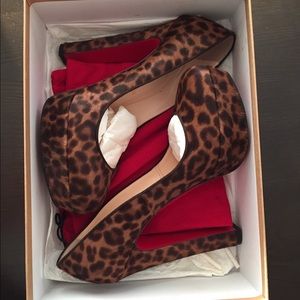 Christian Louboutin BIBI 140 Leopard Pony Heels