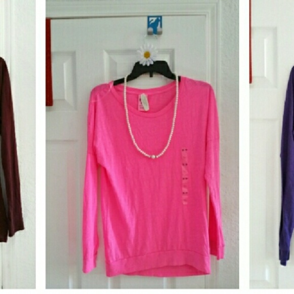 VS NWT pink longsleeve tunic